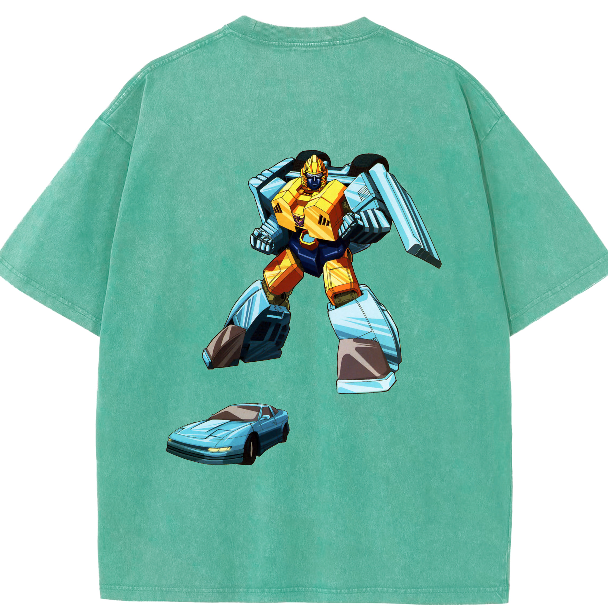 （画像用）  綿100% ヴィンテージ風 半袖Tシャツ（背面プリント）